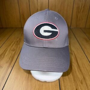 Captivating Headgear Georgia Bulldogs Hat Gray Cotton Adjustable UGA hat